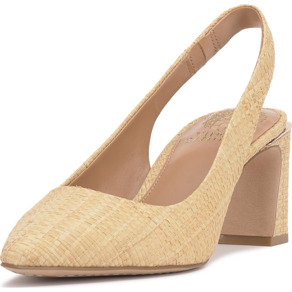 Vince Camuto Women's Hamden Pump, Golden Sand Raffia, 8.5 NIB